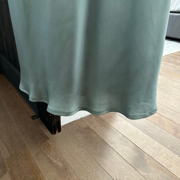 Belmont Dress by Park & Fifth in Satin Sage - Picture 5 of 10